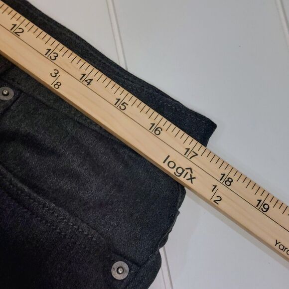 Banana Republic Mens 34x32 Travel Jean Slim Fit Pants Charcoal Heather Stretch - Picture 9 of 11